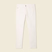 Jeans slim longueur 32 denim blanc homme
