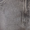 Bermuda jeans large taille haute denim snow gris femme