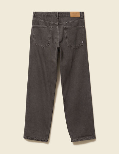 Jeans large longueur 32 en coton marron homme