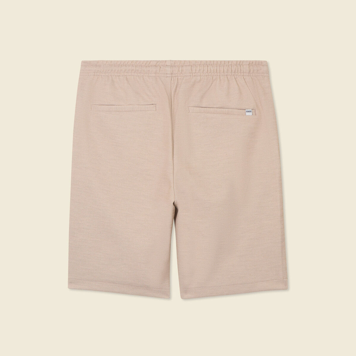 Short droit avec cordon beige homme