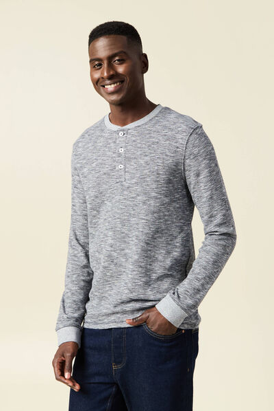 T-shirt éco-responsable bleu foncé homme