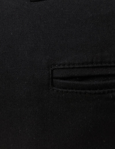 Pantalon chino longueur 32 noir homme