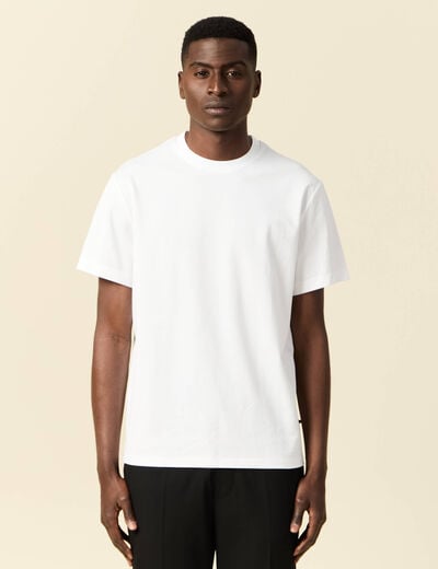 T-shirt manches courtes blanc homme