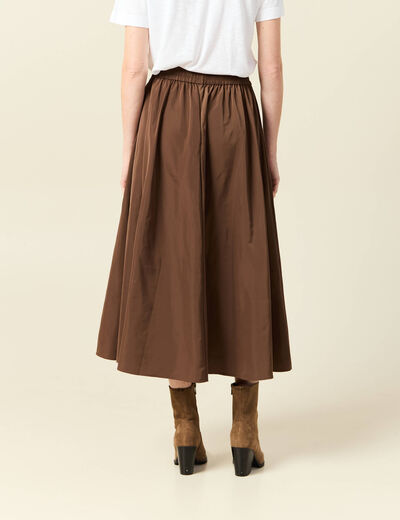 Jupe marron fonc&eacute; femme