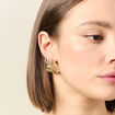 Boucles d'oreilles clous couleur or femme