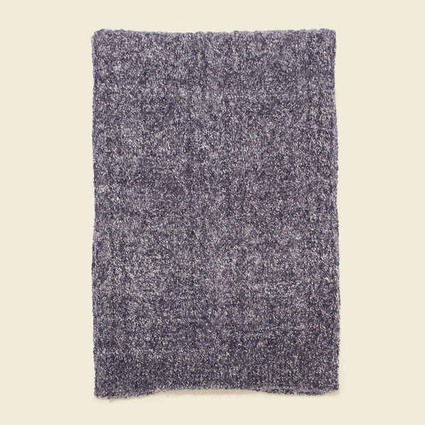 Écharpe tricotée bleu marine homme
