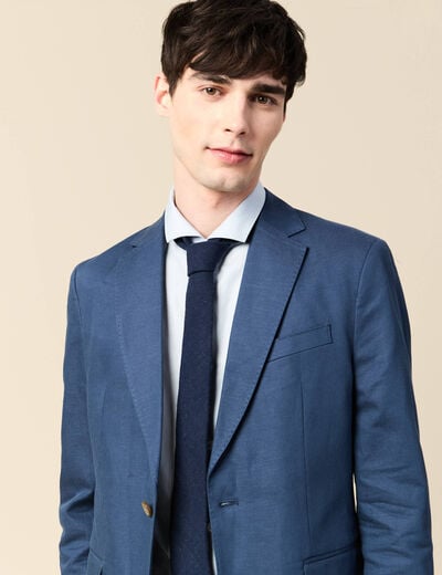 Cravate bleu foncé homme