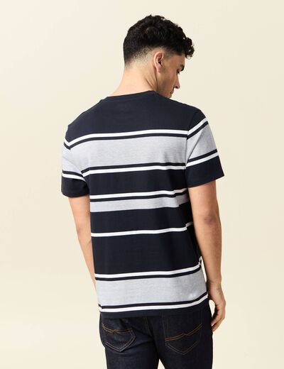 T-shirt manches courtes bleu marine homme