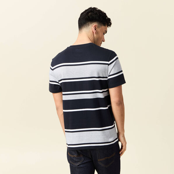 T-shirt manches courtes bleu marine homme