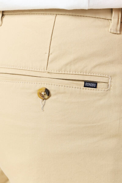 Pantalon slim Instinct chino beige homme