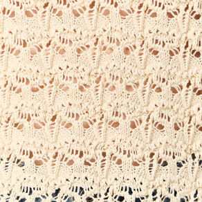 Débardeur tricot ajouré creme femme