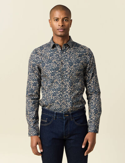 Chemise bleu marine homme