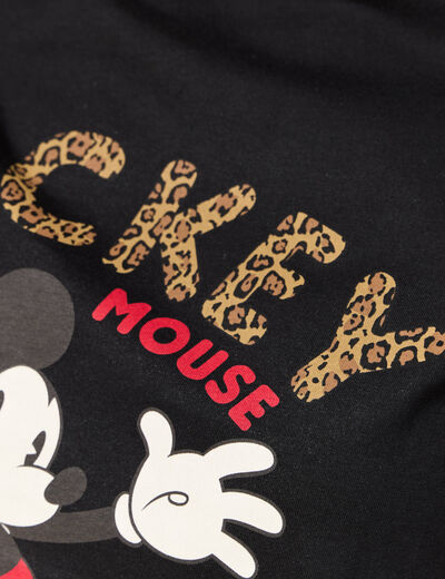 T-shirt en coton noir femme