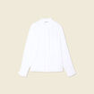 Chemise manches longues blanc femme