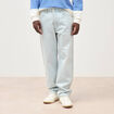 Jeans large longueur 32 en coton denim snow bleach homme