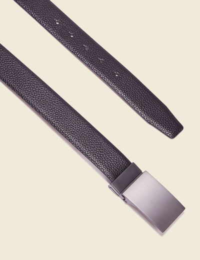 Ceinture réversible noir homme
