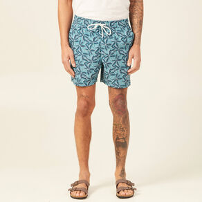 Short de bain bleu pétrole homme