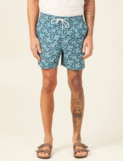 Short de bain bleu pétrole homme