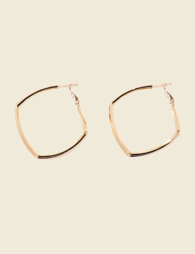Boucles d'oreilles créoles couleur or femme