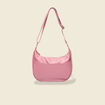 Sac demi-lune vieux rose femme