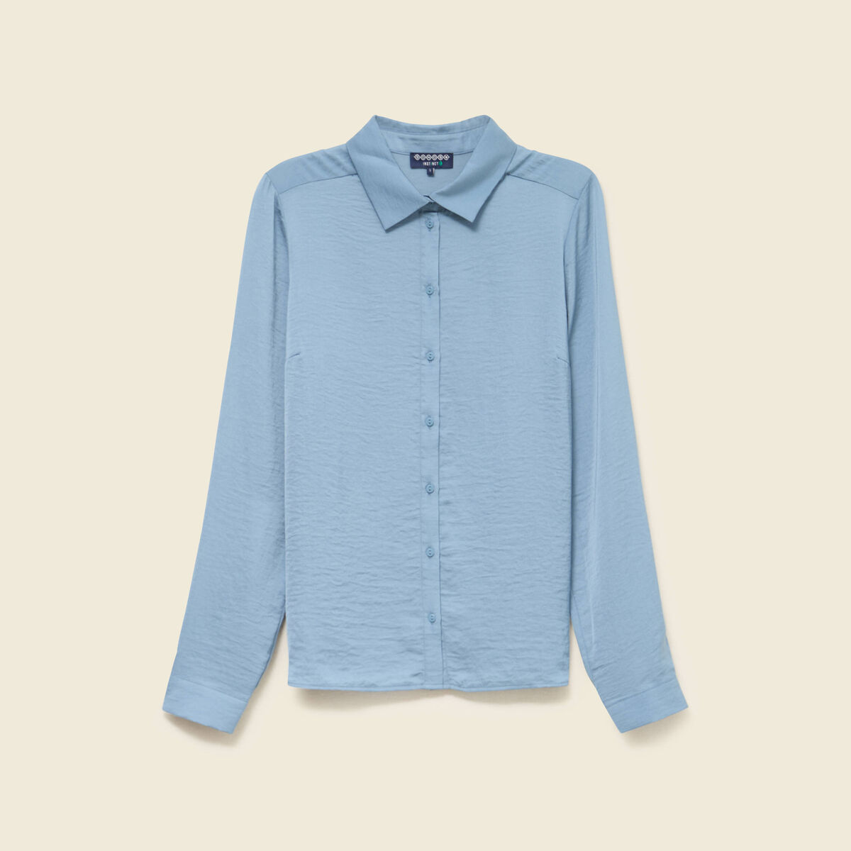 Chemise manches longues gris femme