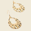 Boucles d'oreilles pendantes couleur or femme