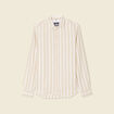 Col ray&eacute; manches longues col classique sable homme