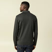 Polo cintr&eacute; manches longues noir homme