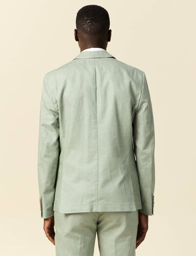 Veste blazer cintré vert olive homme
