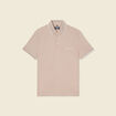 Polo manches courtes taupe homme
