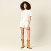 Gilet sans manches ecru femme