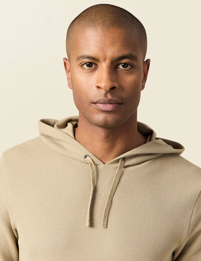 T-shirt à capuche gris homme