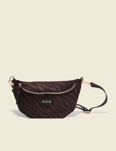 Sac bandoulière avec doublure noir femme