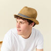 Chapeau d'été tressé sable homme