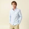 Chemise en coton manches longues bleu ciel homme