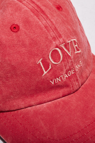 Casquette orange femme
