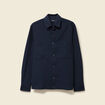 Surchemise manches longues bleu marine homme