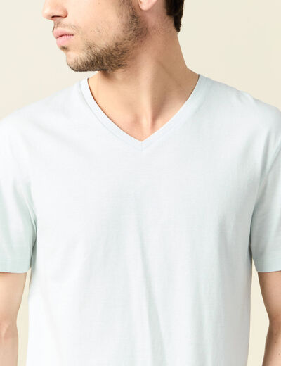 T-shirt manches courtes homme vert homme