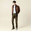 Jeans straight longueur 32 denim taupe homme