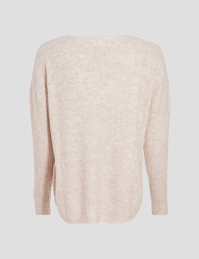 Pull creme femme