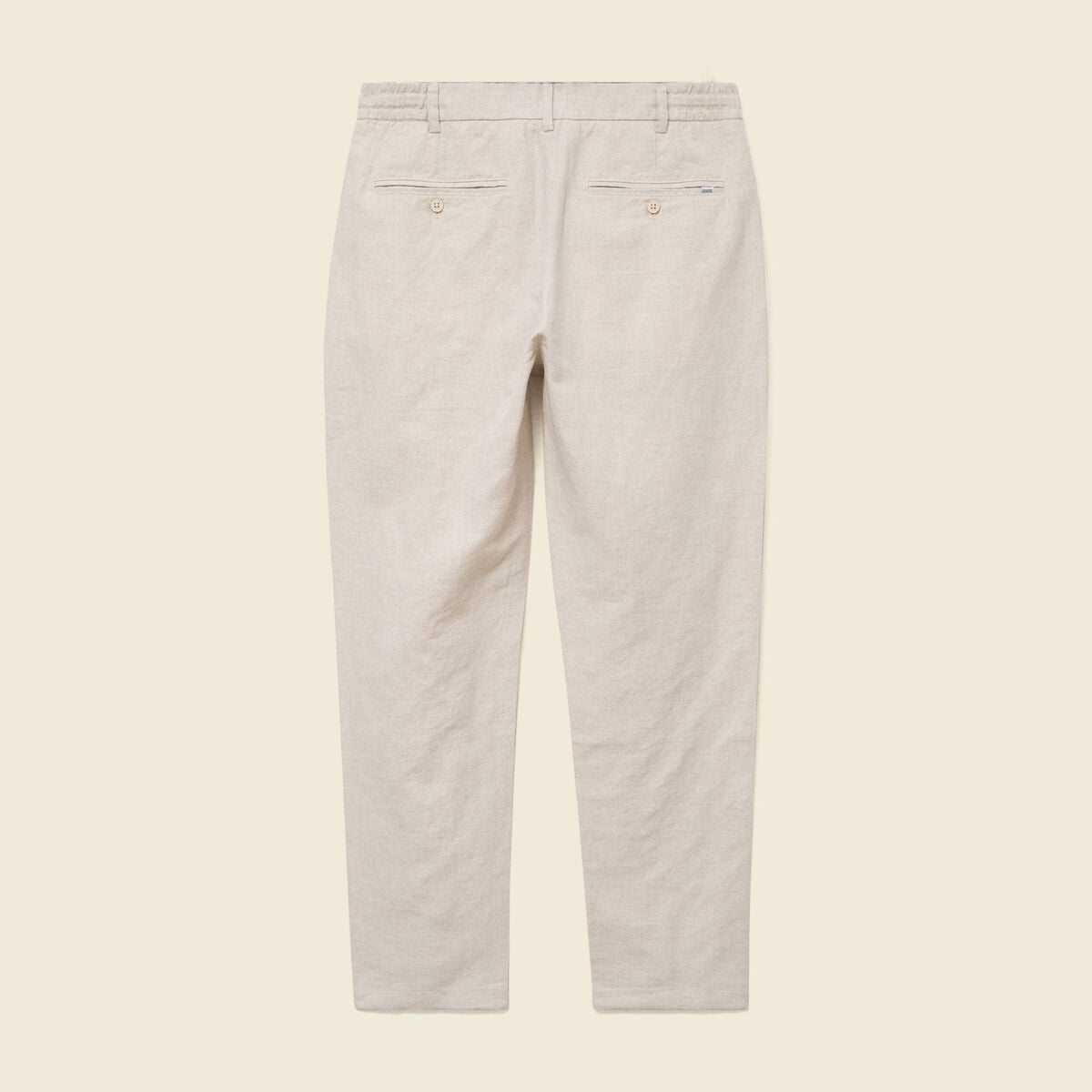 Chino coupe droite longueur 32 ecru homme