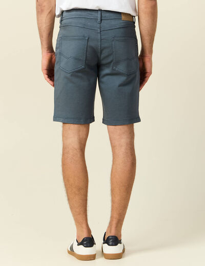 Bermuda droit 5 poches vert foncé homme