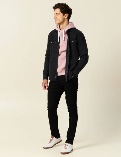Jeans slim éco-responsable denim noir homme