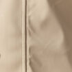 Parka longue droite &agrave; capuche taupe homme