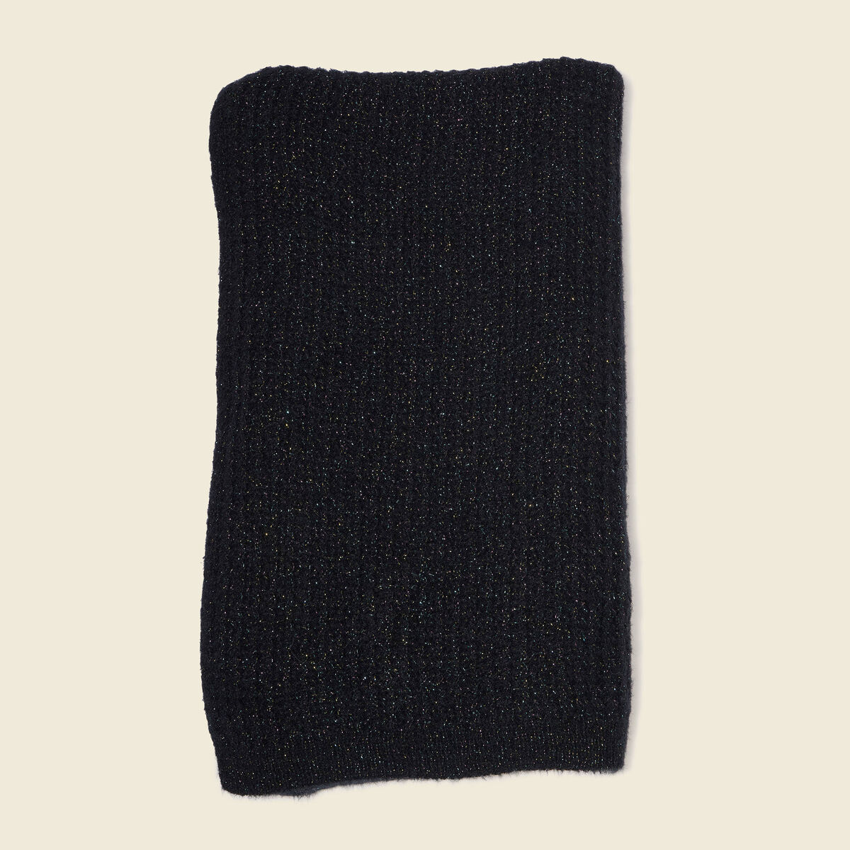&Eacute;charpe tricot&eacute;e noir femme