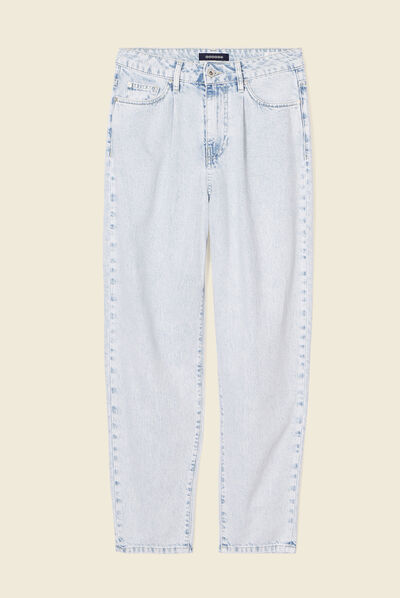Jeans slouchy denim snow bleu femme
