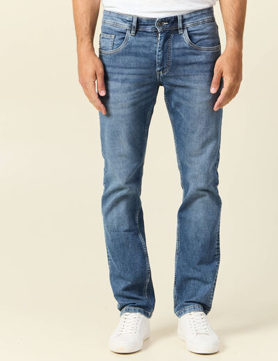 Jeans straight ultra stretch denim stone homme