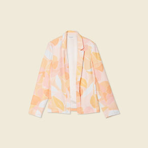 Veste blazer éco-responsable orange clair femme