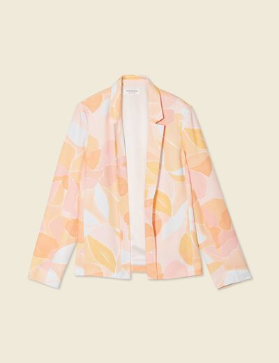 Veste blazer éco-responsable orange clair femme