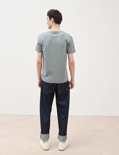 T-shirt manches courtes homme vert kaki homme